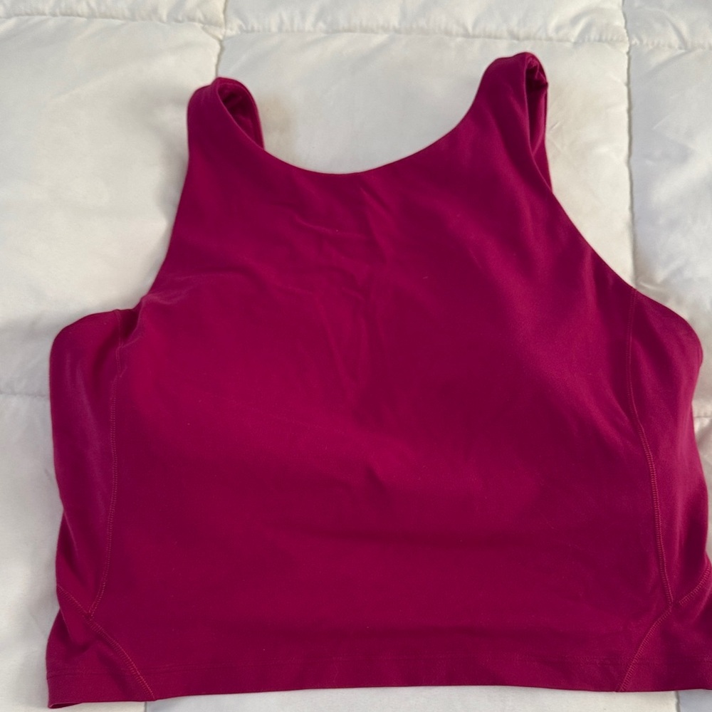 lululemon athletica Magenta Cropped Sports Tank